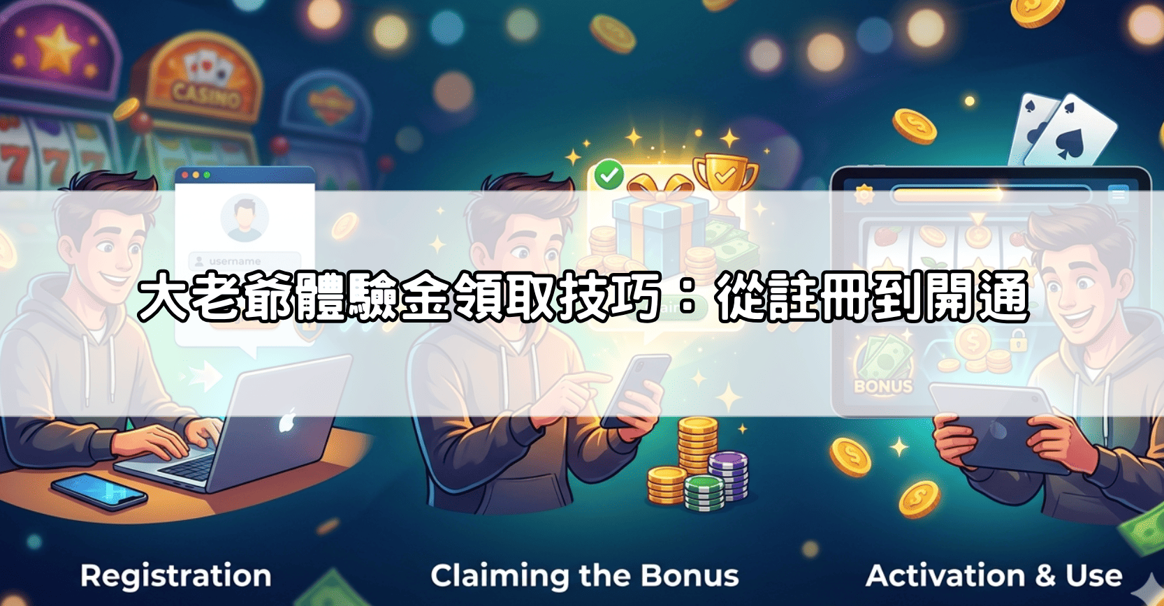 大老爺體驗金領取技巧：從註冊到開通